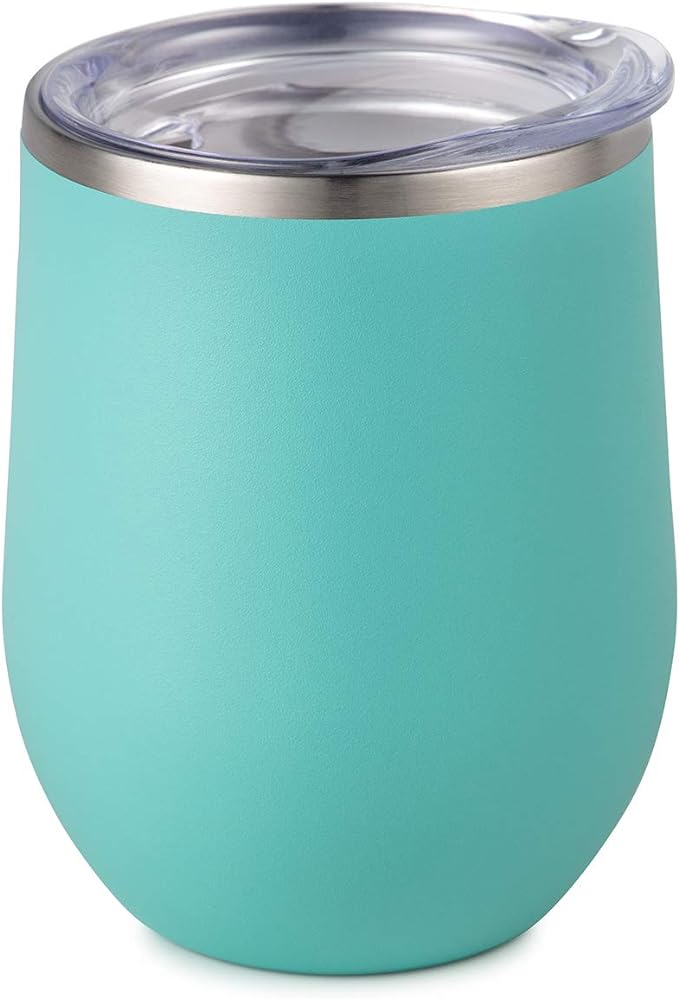 Wine Insulated Tumbler Engraved in Matte Mint