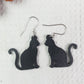 Black Cat Halloween Earrings