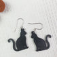 Black Cat Halloween Earrings