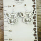 Cut-Out Pig Wood Dangle Earrings - A Farm Girl by Tess | Handmade Alpaca Wool Winter Hats for Women