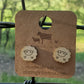 Cute Sheep Engraved Wood Earrings - A Farm Girl by Tess | Handmade Alpaca Wool Winter Hats for Women