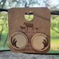 Large Circle Wheat Engraved Wood Earrings - A Farm Girl by Tess | Handmade Alpaca Wool Winter Hats for Women