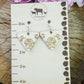 Large Descending Triangle Peony Engraved Wood Earrings - A Farm Girl by Tess | Handmade Alpaca Wool Winter Hats for Women