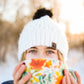 White Alpaca Blend Wool Crochet Hat with Pom - a-Farm-girl-bytess | Handmade Alpaca Wool Winter Hats for Women